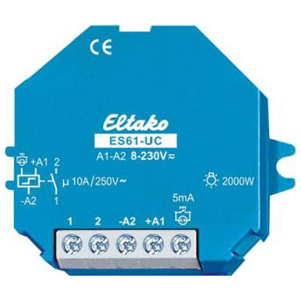 Kiprelæ 8-230VUC 1S 10A Dåse