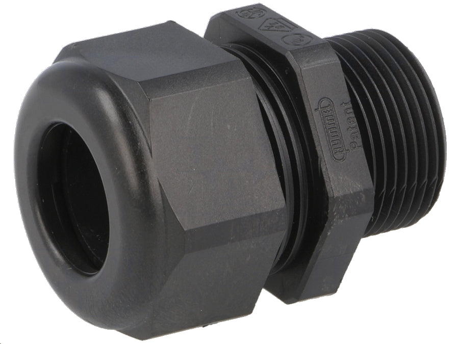 Ledningsgennemføring - M25, IP68, Ø13-18mm, 15mm GL, Sort