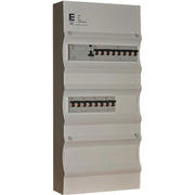 Færdigmonteret gruppetavle - HPFI - 1x16A 3P+N, 1x13A 3P+N, 4x13A 1P+N - Hvid