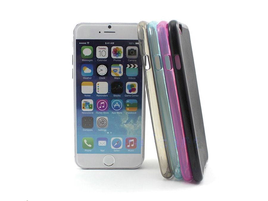 TPU cover til iPhone 6/6S/7/8/SE (4,7") - Klar Pink