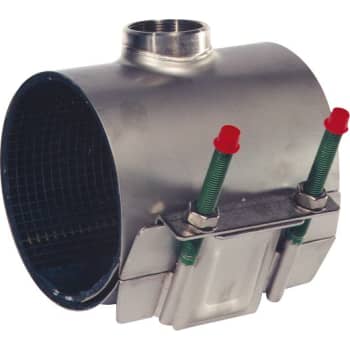 108-118/200mm x 1.1/4" AVK bandagemuffe m/gevind, 748/s, aisi3