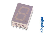 7-segment display - 13,2mm, Anode, Grøn (2mcd)