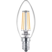 LED Filament Kerte 4,3W 827, 470 lumen, E14, B35, klar (A++)