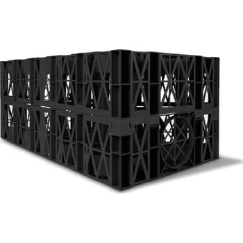 Wavin Lite 1000 x 500 x 400 mm regnvandskassette, sort, 192 l