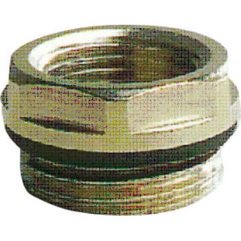 1/2" x 3/8" Forkromet nippelmuffe m/o-ring