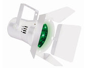 PAR36 RGB LED pinspot - 12 x 1W LEDs, HVID m. skyggeklapper