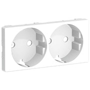 LK Fuga afdækning til 2m stikkontakt med sidejord - hvid