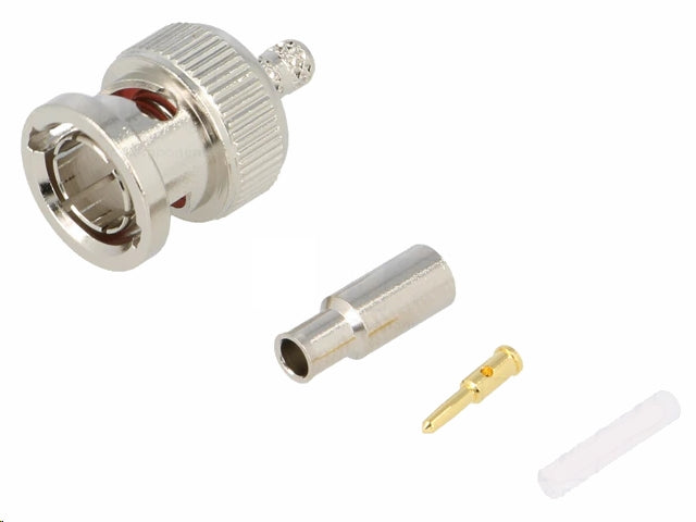 BNC han til mini-RG59 / RG179 kabel (Ø2,8mm) - Krimptype