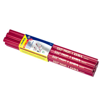 Tømrerblyant rød Lyra 333 a10