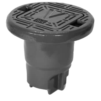 AVK 210 mm ventilbetäckning, rund ram, fyrkantigt lock V-märkt