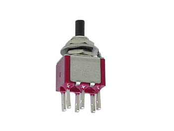 Trykkontakt - 2P ON-(ON), kabinetmont. (Ø7mm)