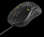 6-knaps "honeycomb" gaming mus - 400-6400DPI, RGB, Sort