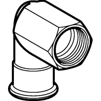 18mm x 1/2" Vinkel RF muf/muf Mapress RF