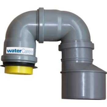 WaterCare kulfilter i 75 mm bøjning med overgang til 110 mm