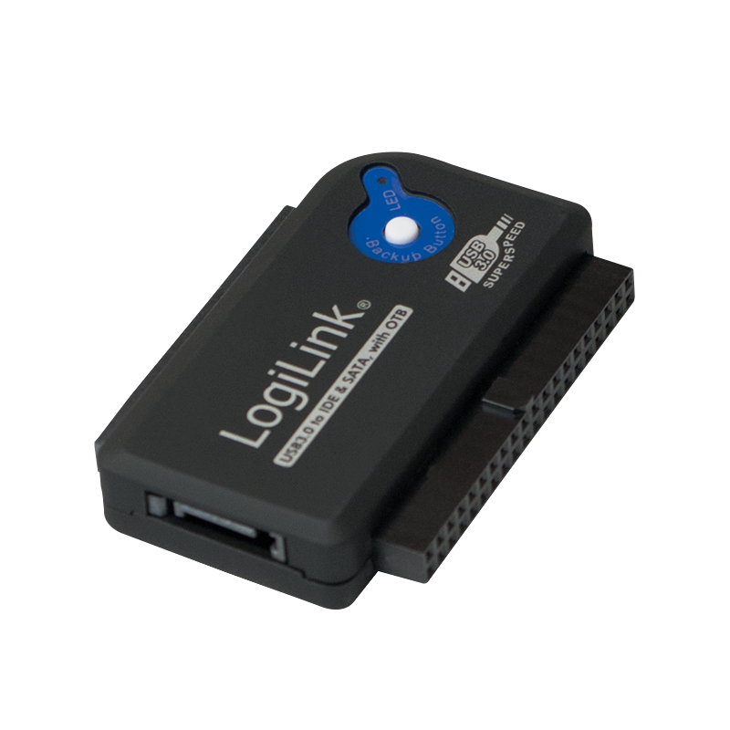 USB 3.0 til SATA & IDE adapter m. OTB