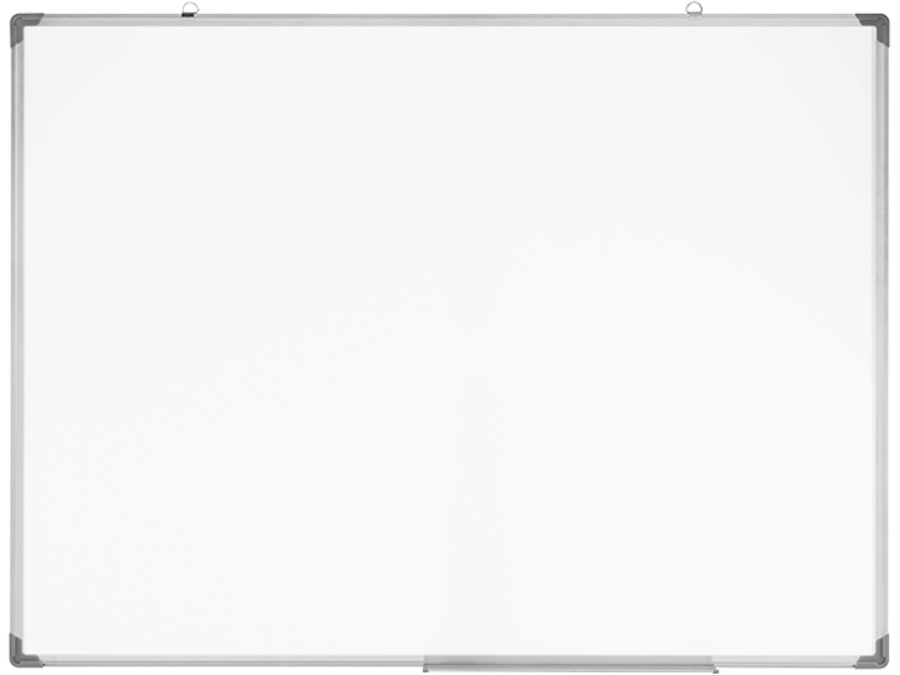 Magnetisk whiteboard - vægmont., alu.ramme (120 x 90cm)