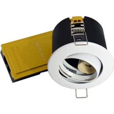 Indbygningsspot 230V GU10 Max 7W LED - mat hvid