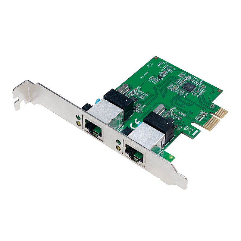 PCI-Express kort - 2 port Gigabit LAN