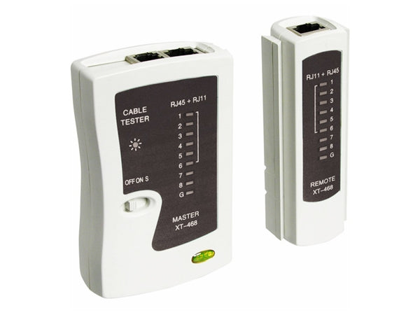 LAN netværkstester - Til RJ11, RJ12 og RJ45