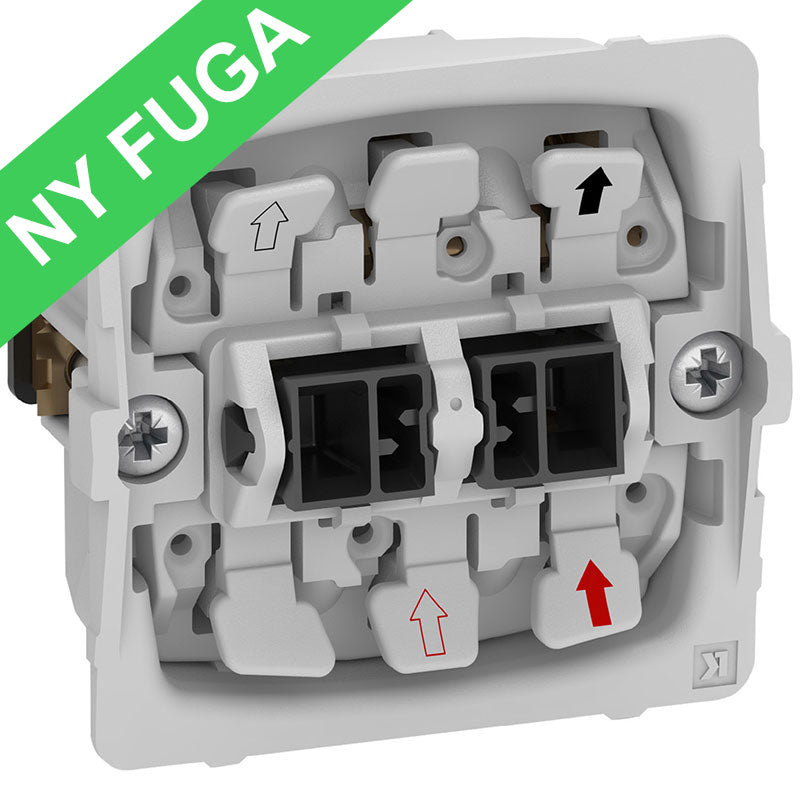 Fuga 2-polet afbryder 16A uden afdækning