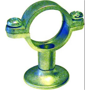 1.1/2" Zink rørbærer med vægflange