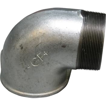 1" galvaniseret vinkel 90° muffe/nippel