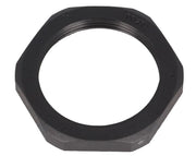 Møtrik til PG29 gennemføring, sort polyamid