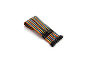 Jumper ledning - Han/hun, til breadboard, 40 ledere (15cm)
