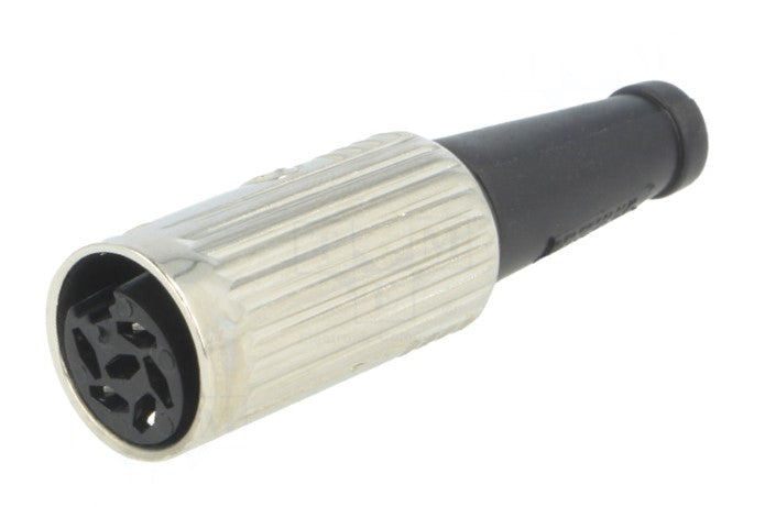 DIN forlænger - 5pol hun multistik 240°, Metalhus