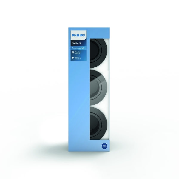 DONEGAL recessed grey 3xNW 230V