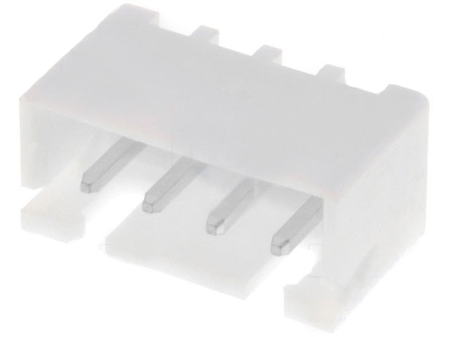 Ledning-til-print fatning - JST XH, 1x4pol han, 2,5mm
