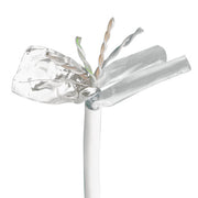 Telefonledning AKS 4x2x0,6 Skærmet hvid - pr. m.