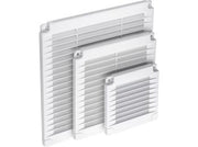Ventilationsrist til skruemontage - 350x350x7mm, Hvid