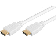HighSpeed HDMI 1.4 kabel - 2 x HDMI han m.E, Hvid (0,5m)
