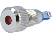 LED panel kontrollampe - 12V, IP67, Orange (Ø8mm hul)