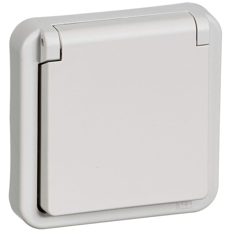 OPUS 73 udvendig dæksel med klaplåg, lysegrå