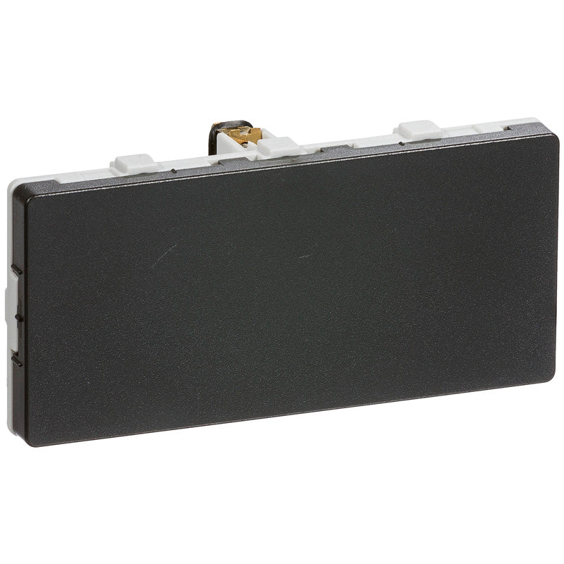 LK Fuga blinddæksel 2 modul vandret koksgrå