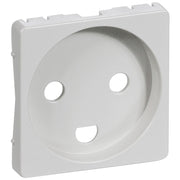 Fuga Afdækning for stikkontakt 1 modul lysegrå