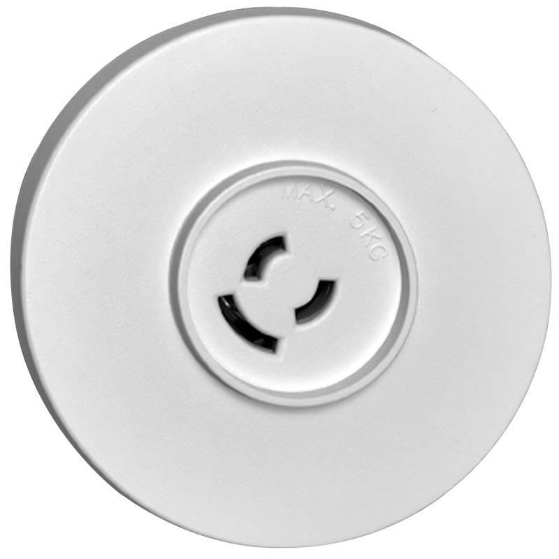 Fuga Lampestikkontakt Ø 80 lysegrå