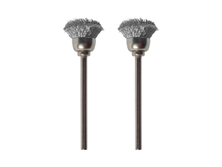 Topbørste rustfri, 2 stk.