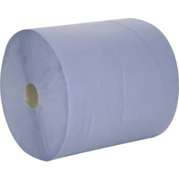 Værkstedsrulle, 2-lags, blå, Ø27 cm, 360 m, 1000 ark pr. rulle