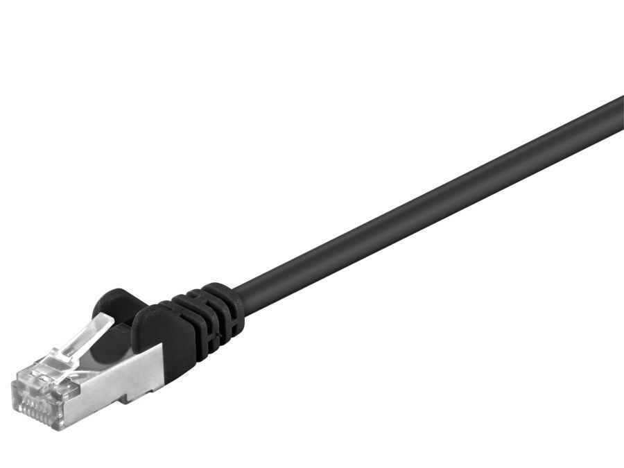 S/FTP netværkskabel - CAT5e, 2xRJ45, Sort (5m)
