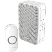 Trådløs ringeklokke m. 4 toner inkl. dørtryk - hvid