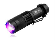 UV LED lommelygte + 3,6W CREE LED (365nm)