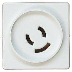 Dæksel for lampestikkontakt hvid 50x50mm