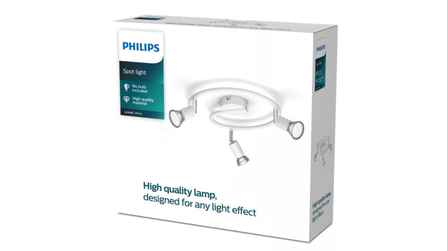 PHILIPS Limbali Spiral GU10 (Max 3x50W) White