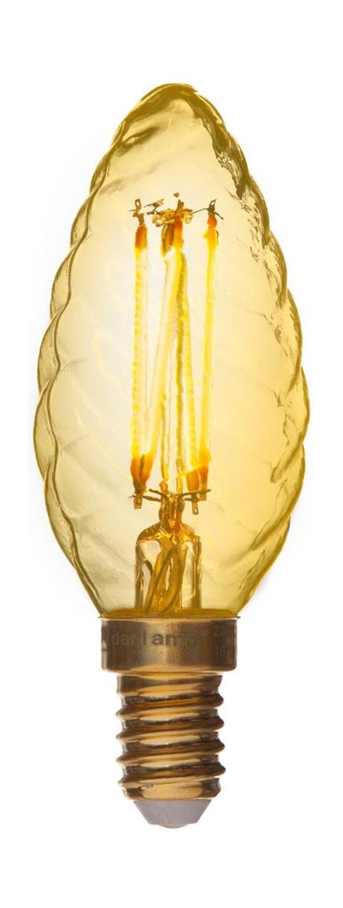 DANLAMP LED krystalkerte gold 2,5W 922 120lm E14