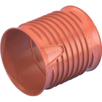 Wavin Rib/Rib2 250 mm PP-dobbeltmuffe, uden gummiringe