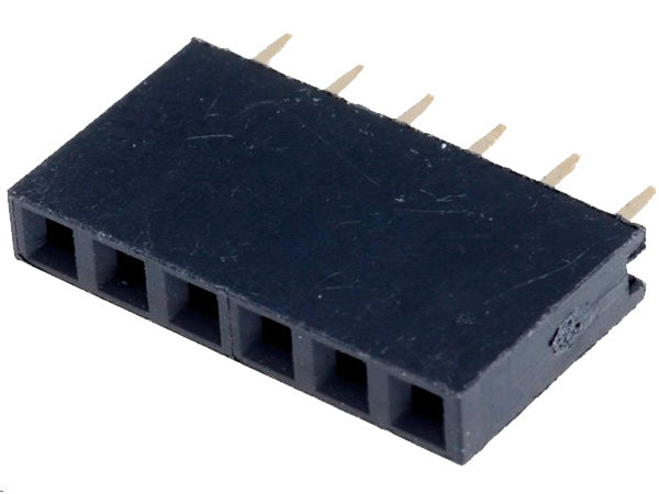 Enkelt-række Pin header - Han/hun 2,54mm 1x6-ben