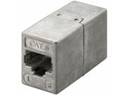 CAT6 Modular mellemled - 2 x RJ45(8P8C) hun, skærmet, metal